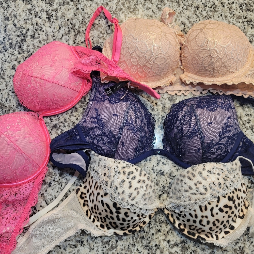 Lot of 4 Victoria Secret Bras 36B